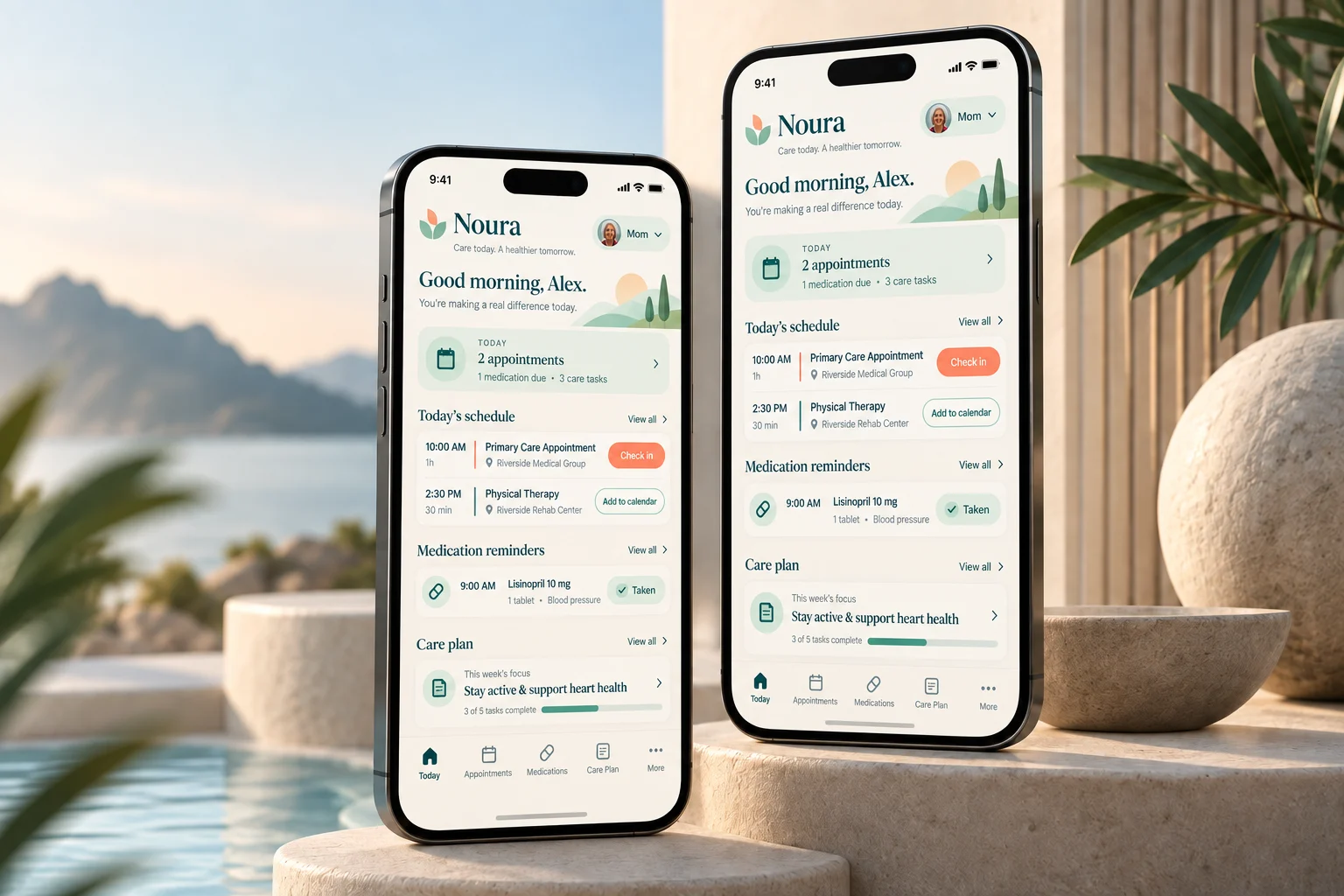 Noura mobile health application concept